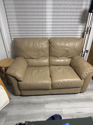 Sofá de Piel de 2 plazas 150cm