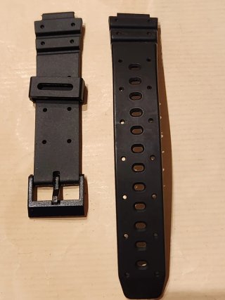 Correa de Reloj Negra 16 mm