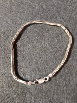 Pulsera de Plata Cola de Ratón