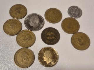 Lote de 11 monedas españolas