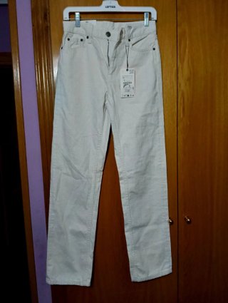 Pantalón Vaquero Blanco Zara Talla 34