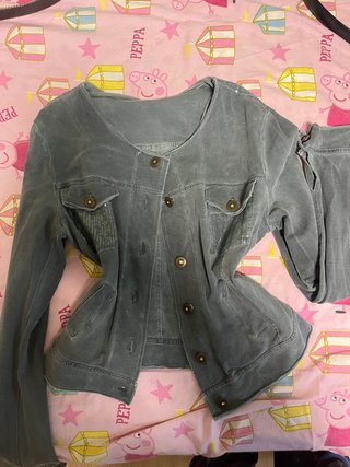 Chaqueta Gris con Lentejuelas