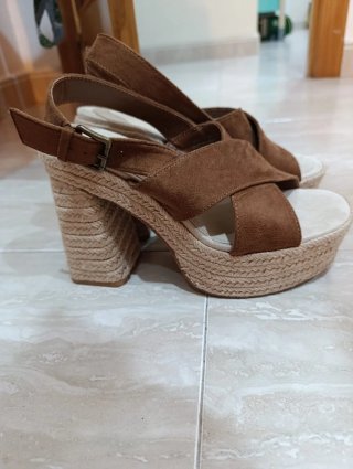 Sandalias de tacón con plataforma Mango Teen