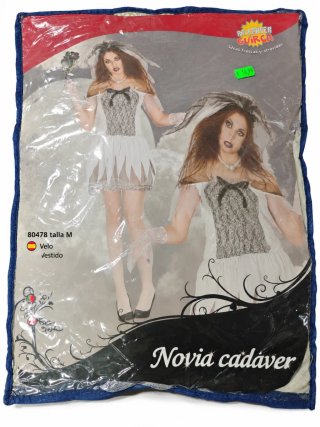 Disfraz novia cadáver M - Solo un uso