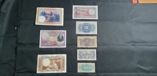 Lote de 7 Billetes Españoles Antiguos