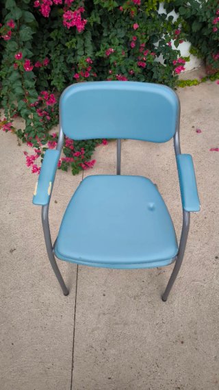 Sillón WC azul