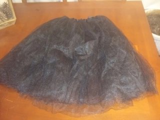 Halloween Falda de Tul Negra para Disfraz