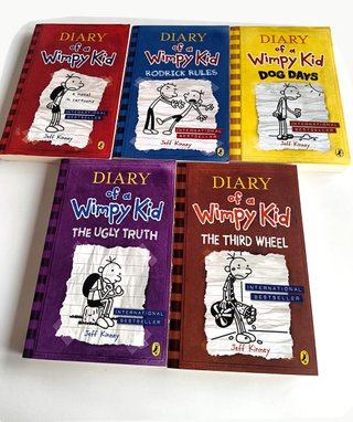 Lote 5 libros Diario de Greg / Wimpy Kid inglés