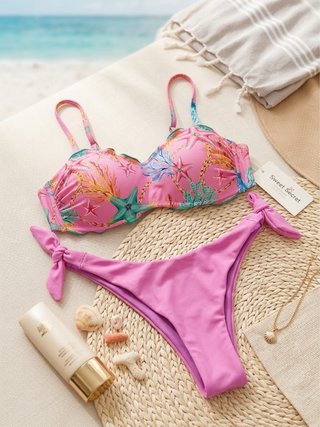 Bikini Sweet Secret Rosa Estampado