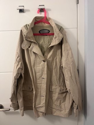 Gabardina Chubasquero Beige Talla M
