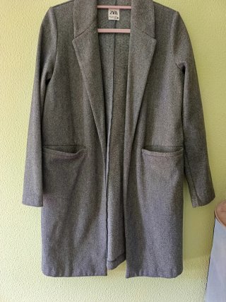 Abrigo Gris Zara Talla XS