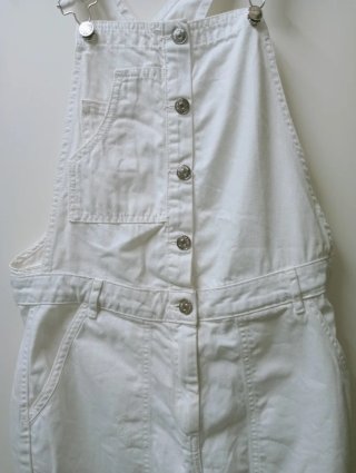 Mono vaquero blanco Zara