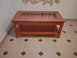 Conjunto Salón: Vitrina, Mueble TV y Mesa