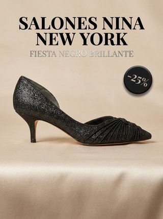 Zapatos de Fiesta Nina New York Negros Talla 38