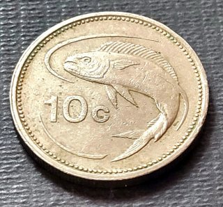 Moneda de 10 Céntimos de Malta 1986