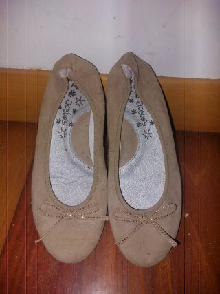 Bailarinas Acebos Beige Talla 35