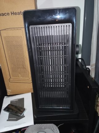 Calefactor Eléctrico Negro