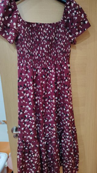 Vestido Estampado de Viscosa