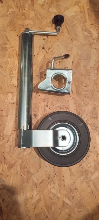 Rueda Jockey 60mm remolque caravana portacoches