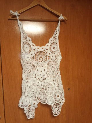 Top de crochet blanco