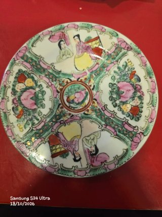 Prato de Chá em Porcelana de Macau