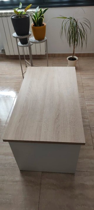 Mesa de centro elevable