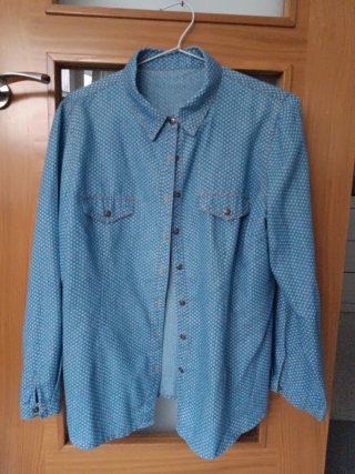 Camisa vaquera estampada