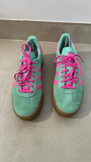 Zapatillas Adidas Gazelle Turquesa y Fucsia