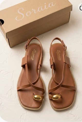 Sandalias Planas Soraia Marrones