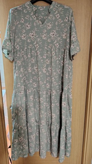 Vestido largo estampado