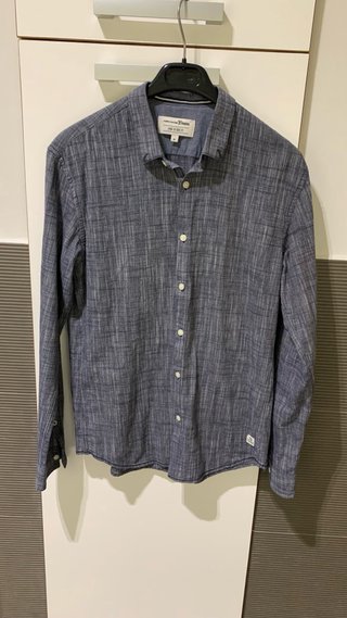 Camisa manga larga TOM TAILOR gris