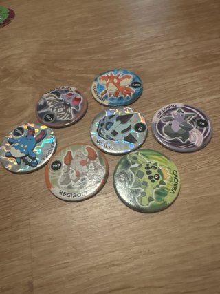 Lote de 6 Tazos Pokémon Pickers