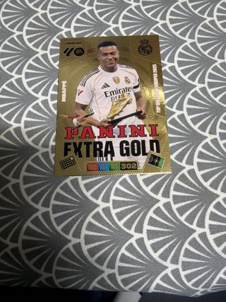 Carta Panini Extra Gold Mbappé