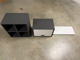 Conjunto de 3 Muebles de Almacenamiento