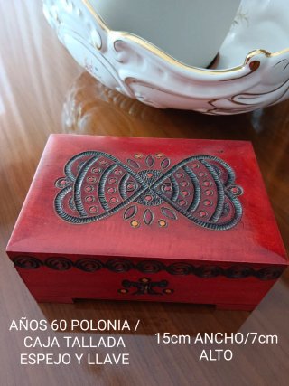 CAJA JOYERO ÚNICO CON ESPEJO Y LLAVE PERFECTA