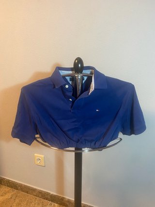 Polo Crop Top Tommy Hilfiger Azul
