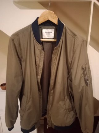 Chaqueta Bomber Pull&Bear Verde Oliva