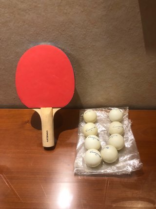 Pala de Ping-Pong Artengo y 8 Pelotas