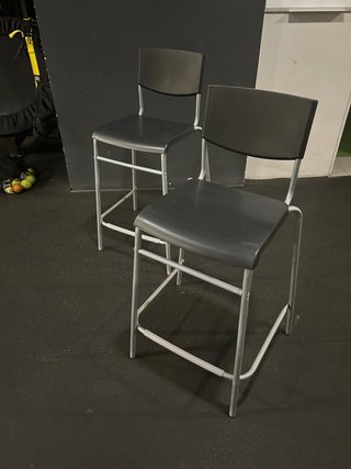 2 Sillas Altas IKEA Negras