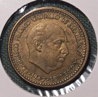 1 PESETA 1947 (*19-54) ESTADO ESPAÑOL MBC+/EBC