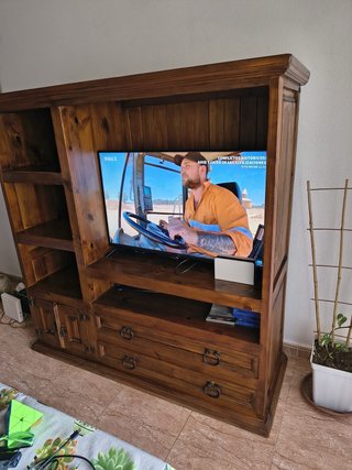 Mueble de Salón de Madera Estilo Mexicano