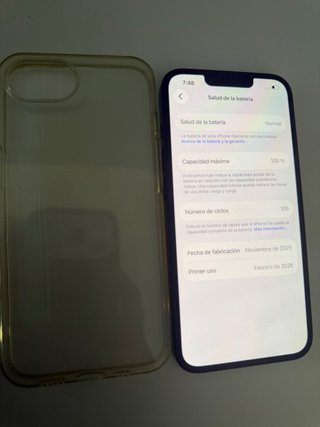 iPhone 16e 128GB nuevo batería 100