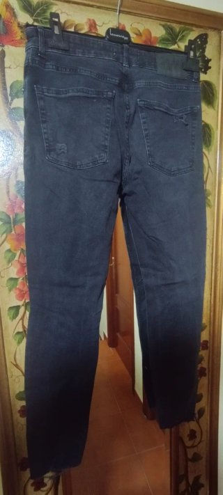 Pantalón vaquero negro Pull&Bear
