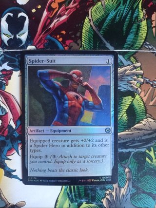 Carta Magic The Gathering Foil Spider-Suit