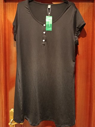Vestido /camiseta larga negra,nueva