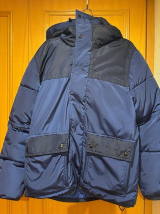 Plumas Mango Azul y Negro Talla L