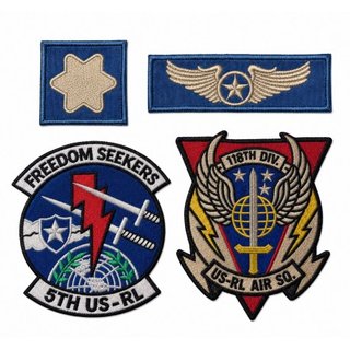 Pack de 4 Parches Bordados Militares