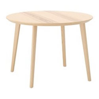 IKEA Mesa LISABO y 2 sillas de chapa de fresno