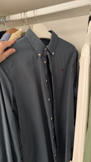 Camisa El Ganso azul grisaceo talla M