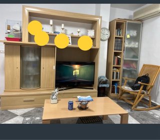 Mueble de Salón y Mesa de Centro madera maciza